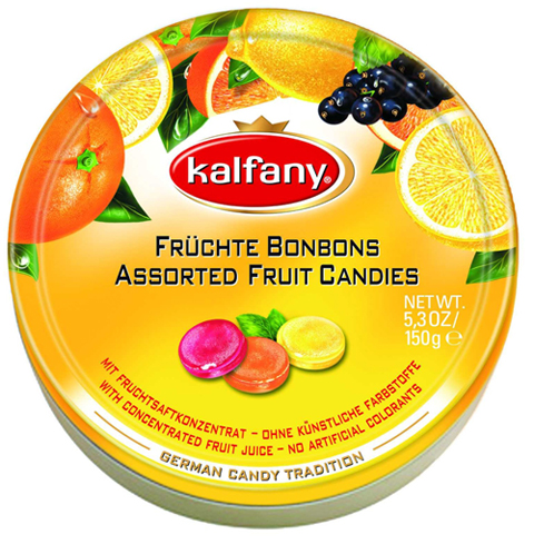 Kẹo hoa quả Kalfany vị nho cam